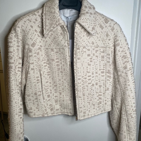 NWT IRO LEONI CROPPED JACKET Size FR 34 (XS/S) $545 - Picture 12 of 16